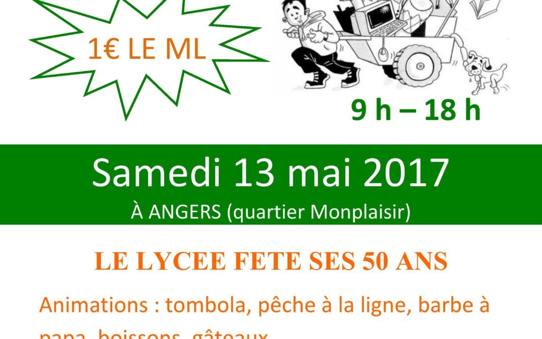 Samedi 13 mai 2017 – vide-grenier au lycée !