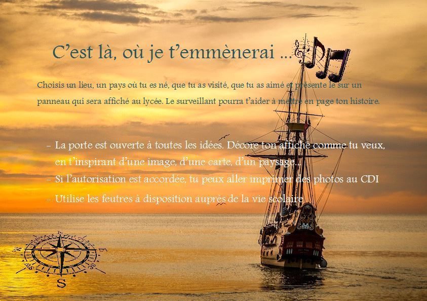 Projet « là où je t’emmènerai »