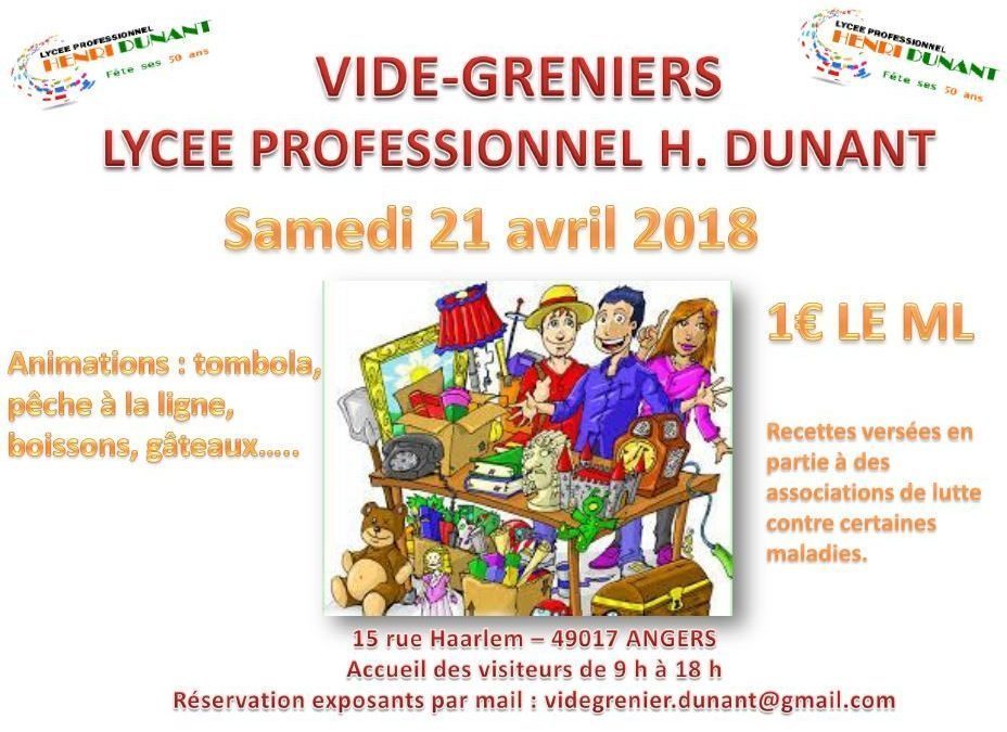 Samedi 21 avril 2018 – Vide-greniers au lycée !