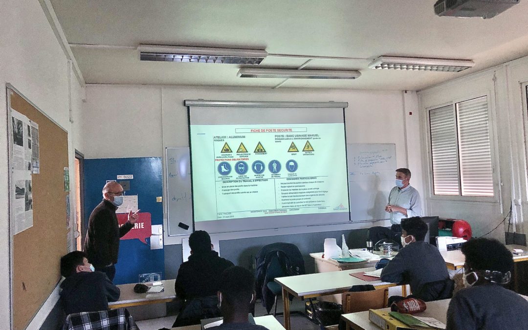 Semaine de préparation aux PFMP pour les « 2de Menuiserie Aluminium Verre »
