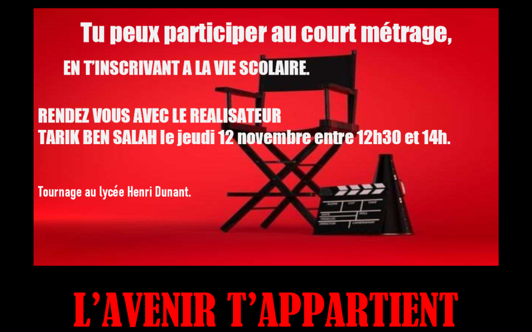 Court Métrage « L’avenir m’appartient »