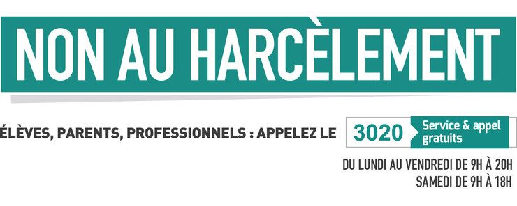 18 novembre : Journée nationale de lutte contre le harcèlement à l’école