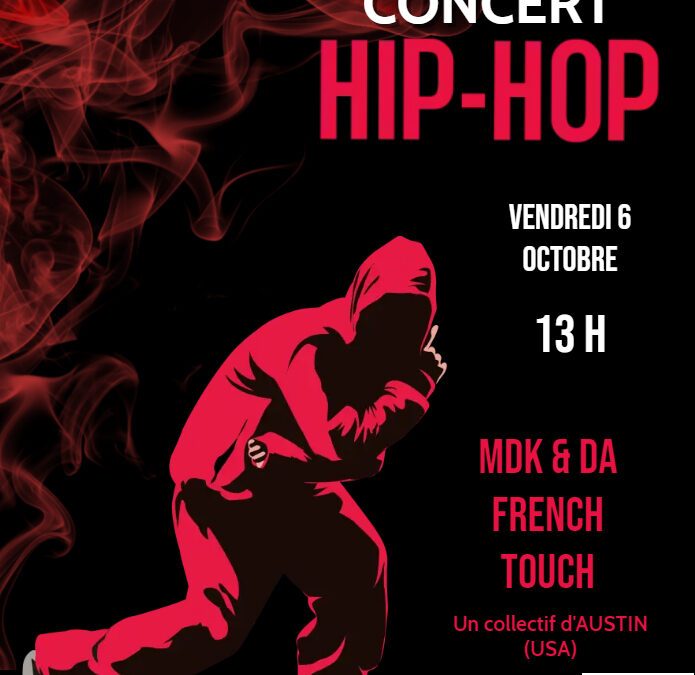 Concert gratuit de hip-hop au lycée le vendredi 6 octobre à 13h !
