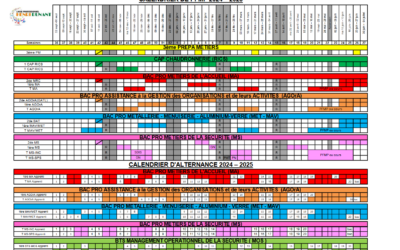 CALENDRIER DE PFMP 2024 – 2025